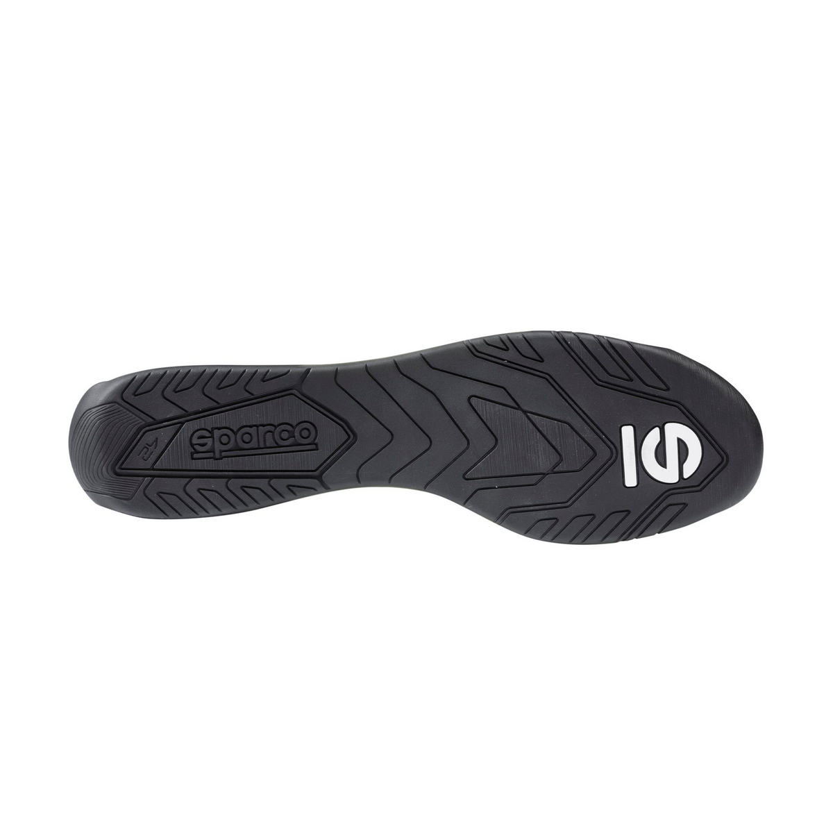 The sole of the FIA 8877-2022 homologated Sparco K-Rapid Lace Karting Shoes. all-groups