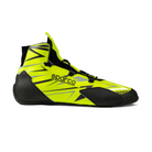 The side of the FIA 8877-2022 homologated yellow and black Sparco K-Rapid Lace Karting Shoes.
