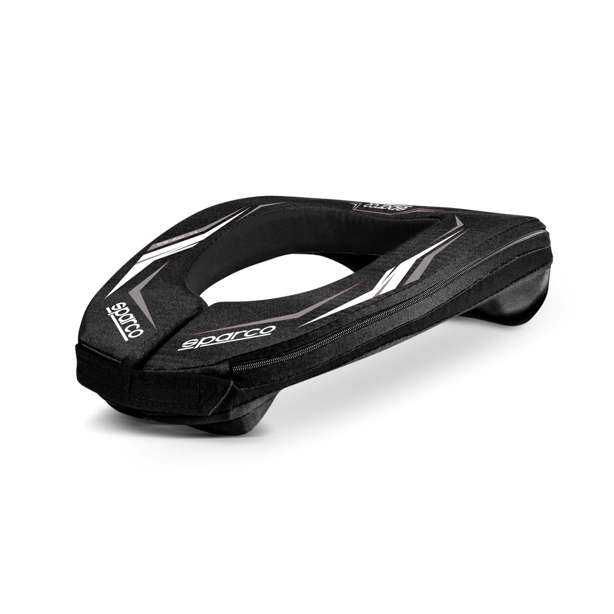 The black and white Sparco K-Ring Youth Karting Helmet Support Collar.