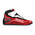 The red and white Sparco K-Run Karting Shoe.