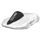 The silver and black Sparco Kart Cover from Sparco.