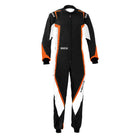 The black and orange Sparco Kerb Kart Racing Suit.