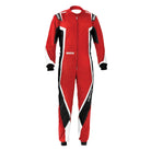 The red, white and black Sparco Kerb Kart Racing Suit.