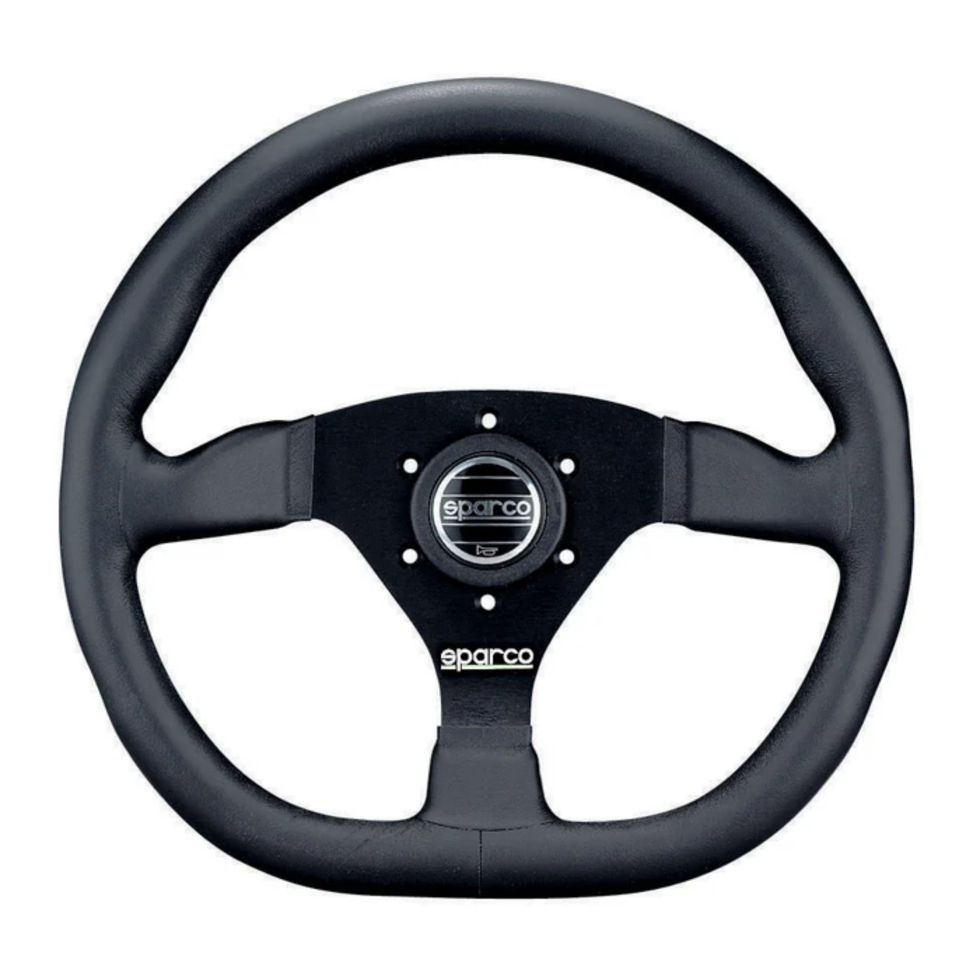 The black leather Sparco L360 Steering Wheel.