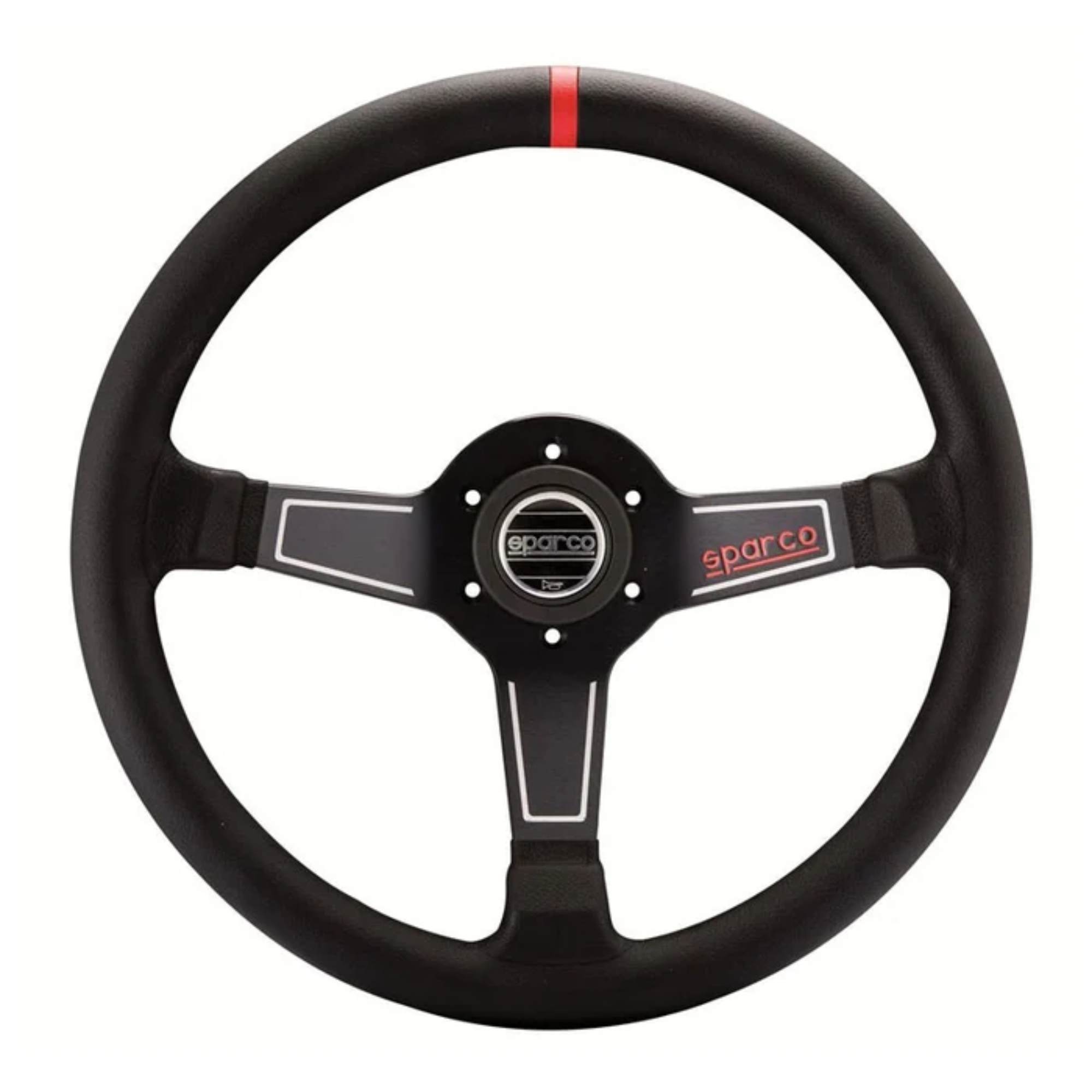 The black leather Sparco L575 Steering Wheel.