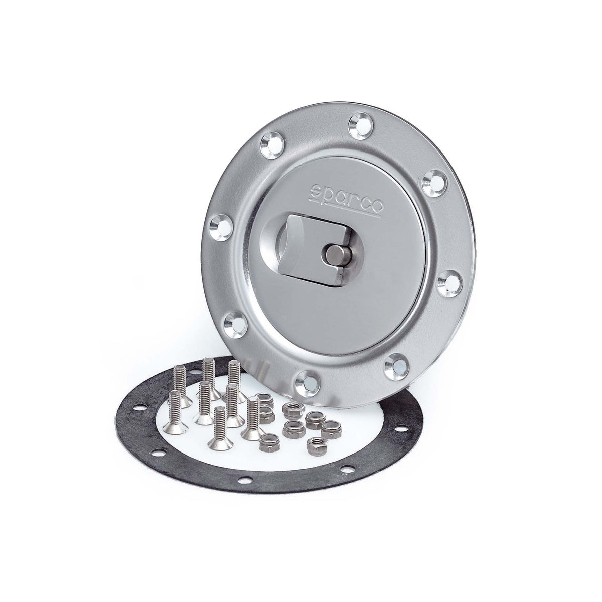 The aluminum Sparco Locking Fuel Cap.