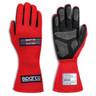 The 2024 Model red Sparco Martini Land Racing Gloves.