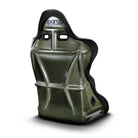 The back of the grey Sparco Martini Racing Legend Kevlar Racing Seat.