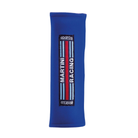 The blue Sparco Martini Racing 3" Harness Pads.