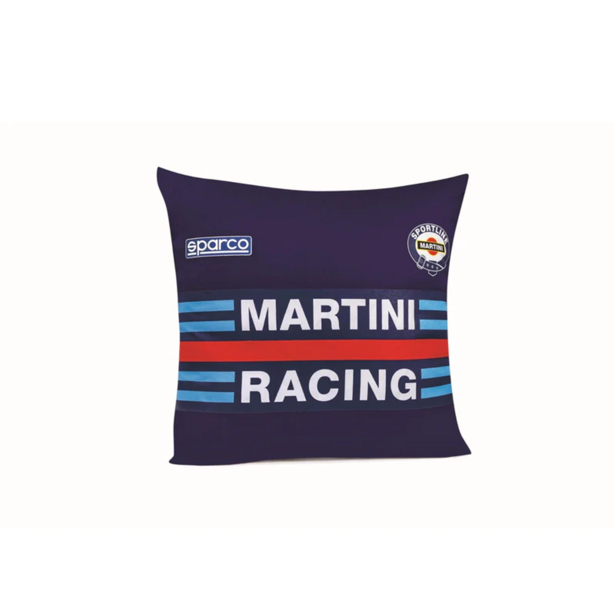 The navy Sparco Martini Throw Pillow from Sparco.