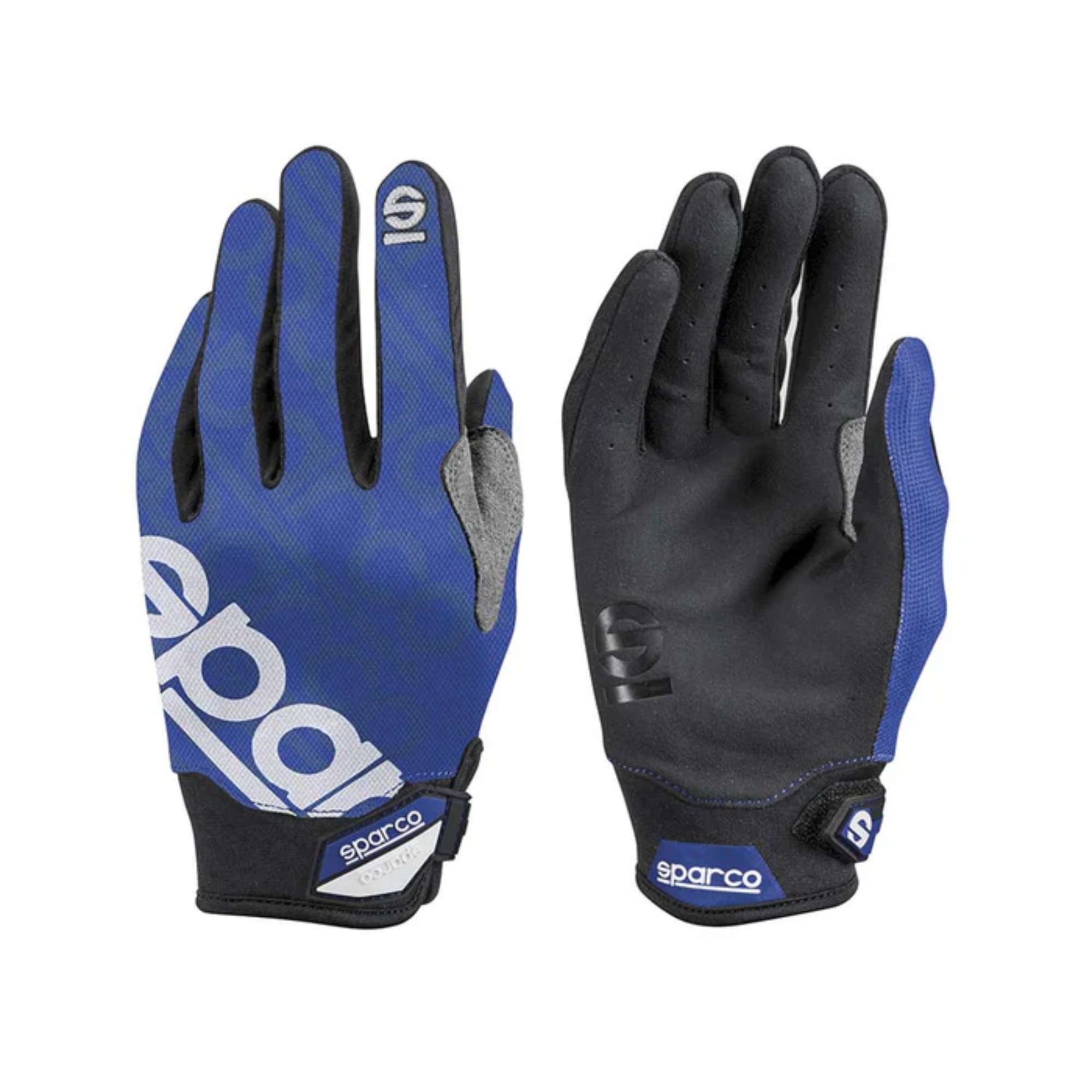 The blue Sparco Meca 3 Mechanic Gloves.