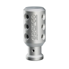 The silver Sparco Piuma Shift Knob.