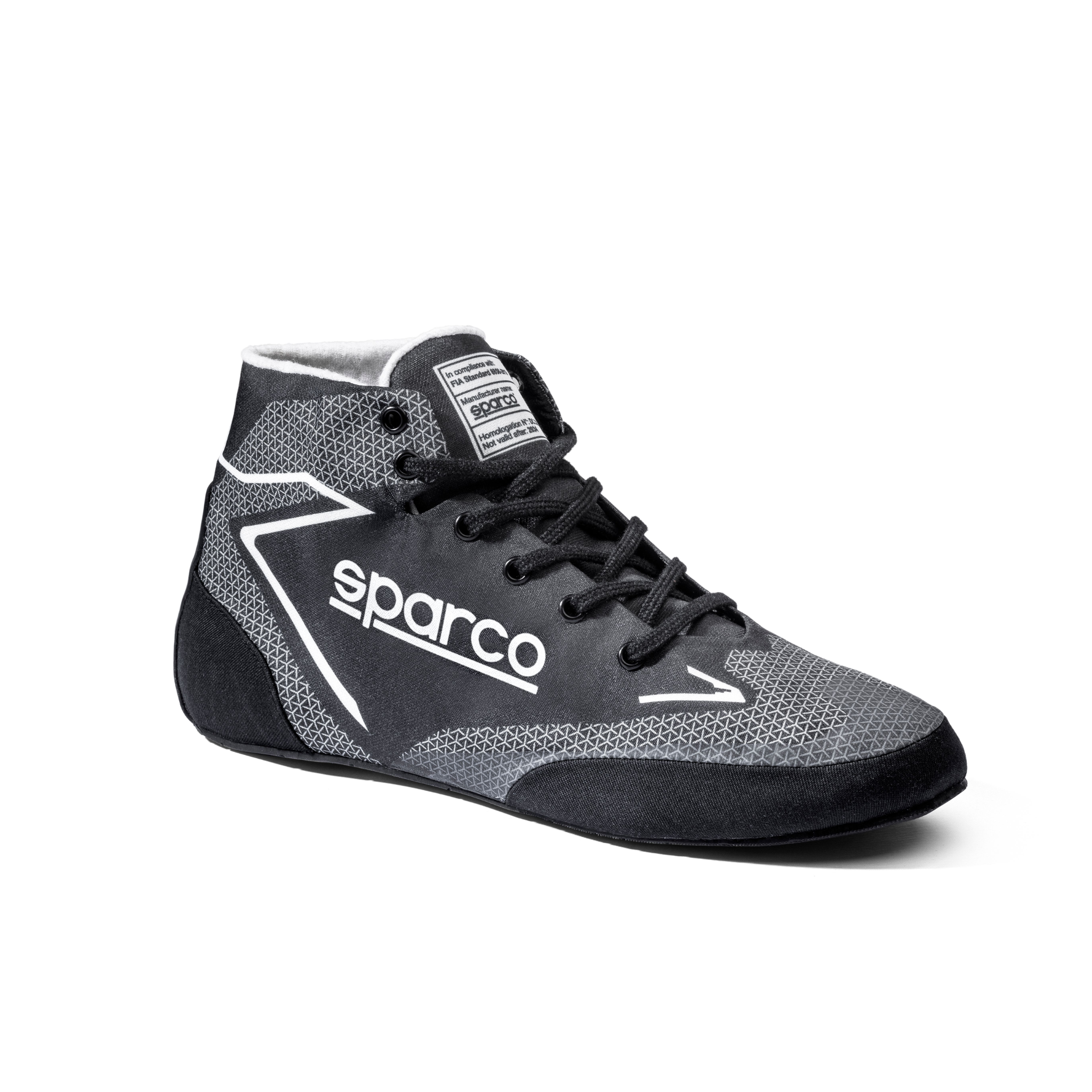 The black and white Sparco Prime Extreme Racing Shoes.