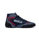 The side of the navy and red Sparco Prime Extreme Racing Shoes.