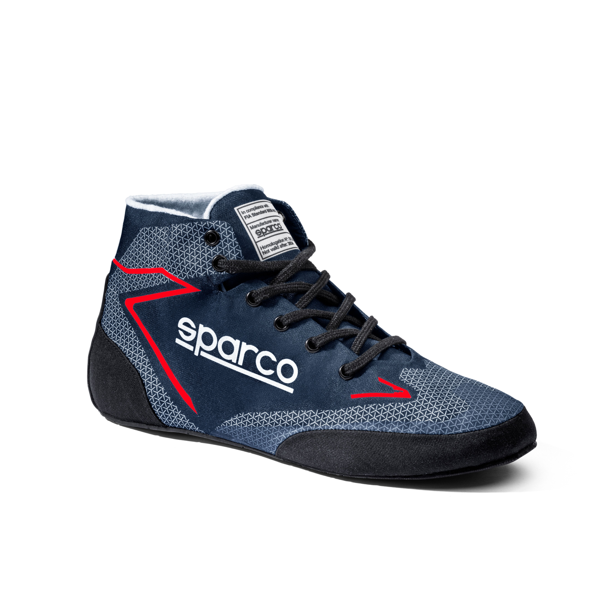 The navy and red Sparco Prime Extreme Racing Shoes.