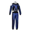 The back of the blue and white Sparco Prime K Advanced Kart Racing Suit.