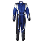 The blue and white Sparco Prime K Advanced Kart Racing Suit.