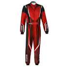 The red and black Sparco Prime K Advanced Kart Racing Suit.