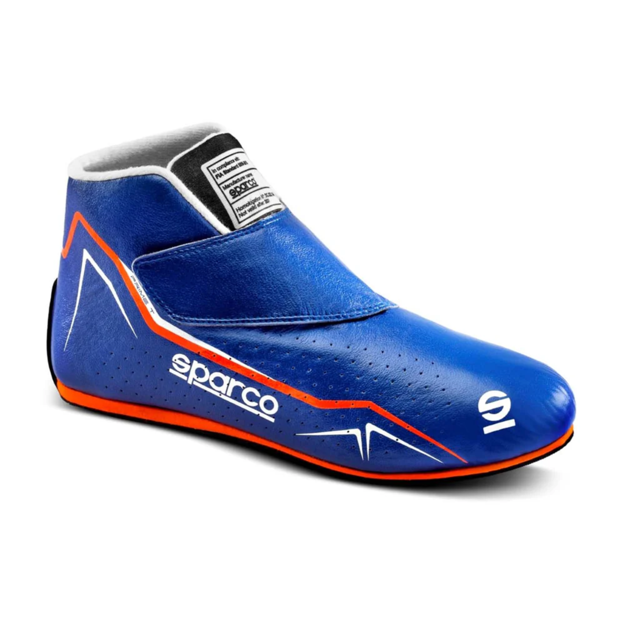 The navy and orange Sparco Prime-T Racing Shoes.