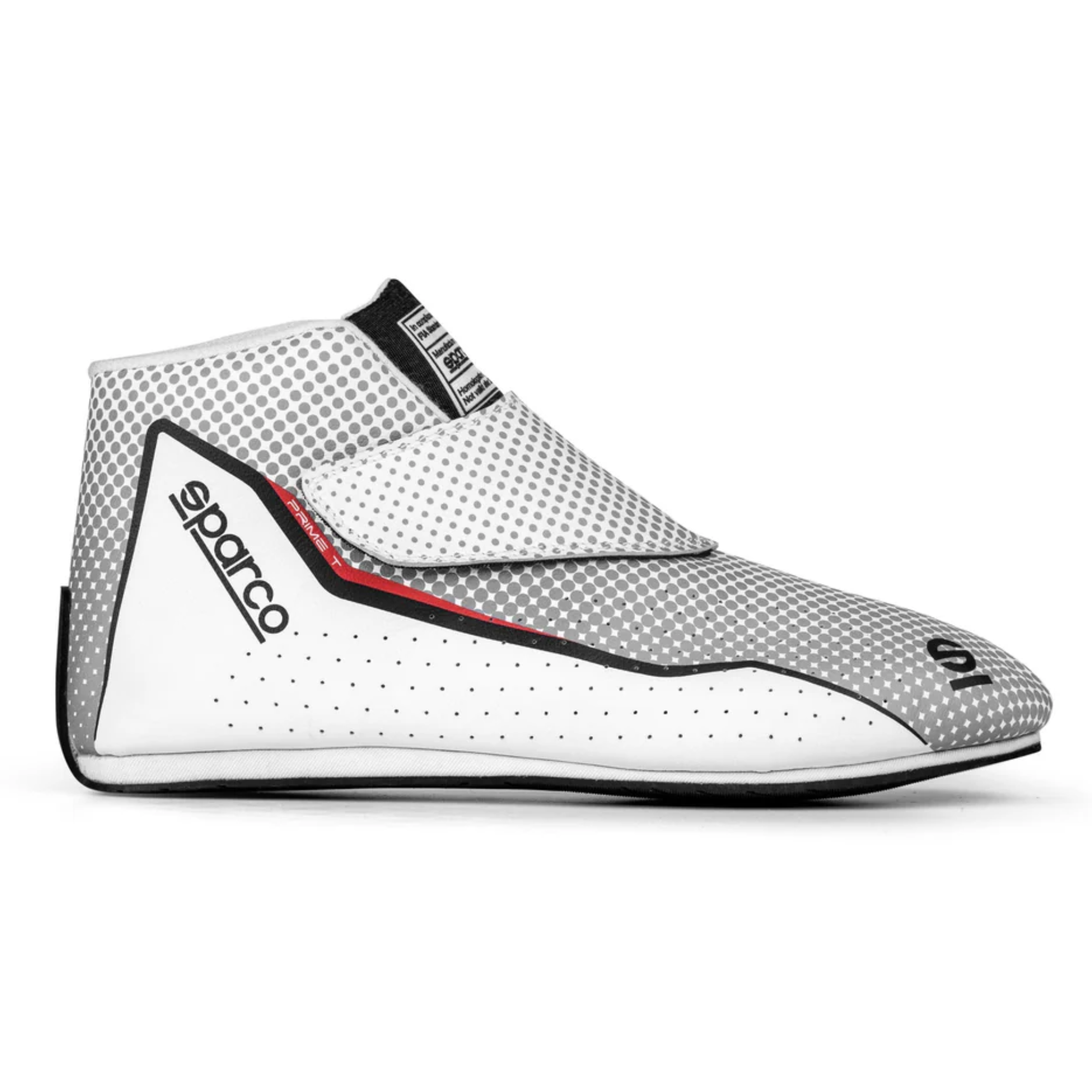 The white Sparco Prime-T Racing Shoes.