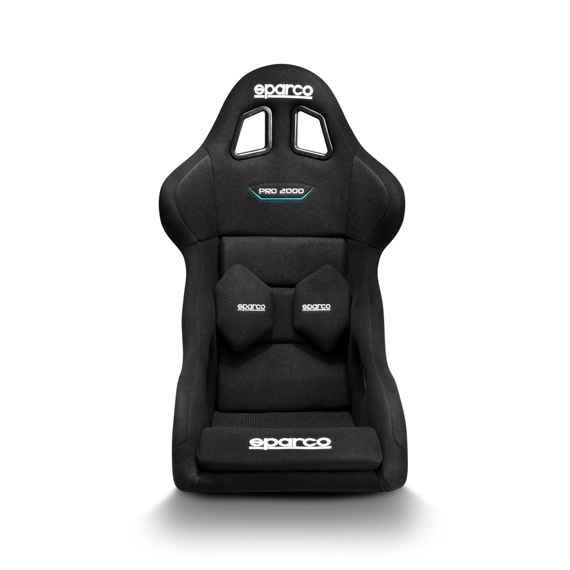The front of the Sparco Pro 2000 QRT Fiberglass Racing Seat.