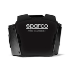 The back of the Sparco Pro Carbon Rib Protector.