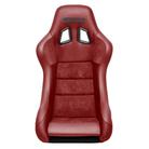The front of the red Sparco QRT-C Performance Carbon Racing Seat.