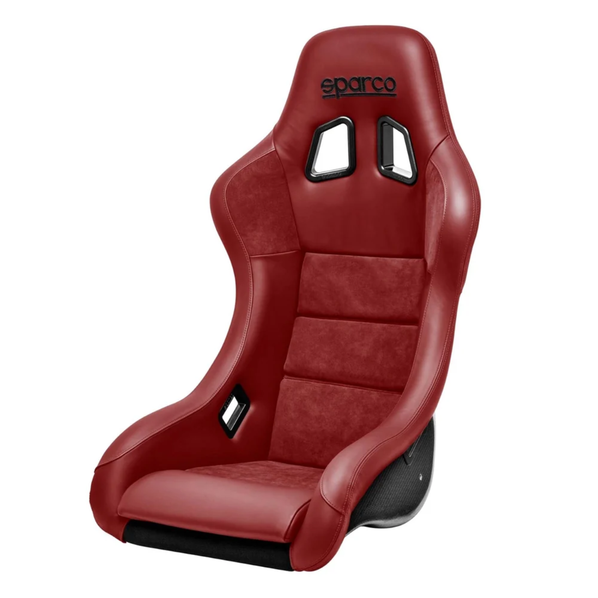 The red Sparco QRT-C Performance Carbon Racing Seat.