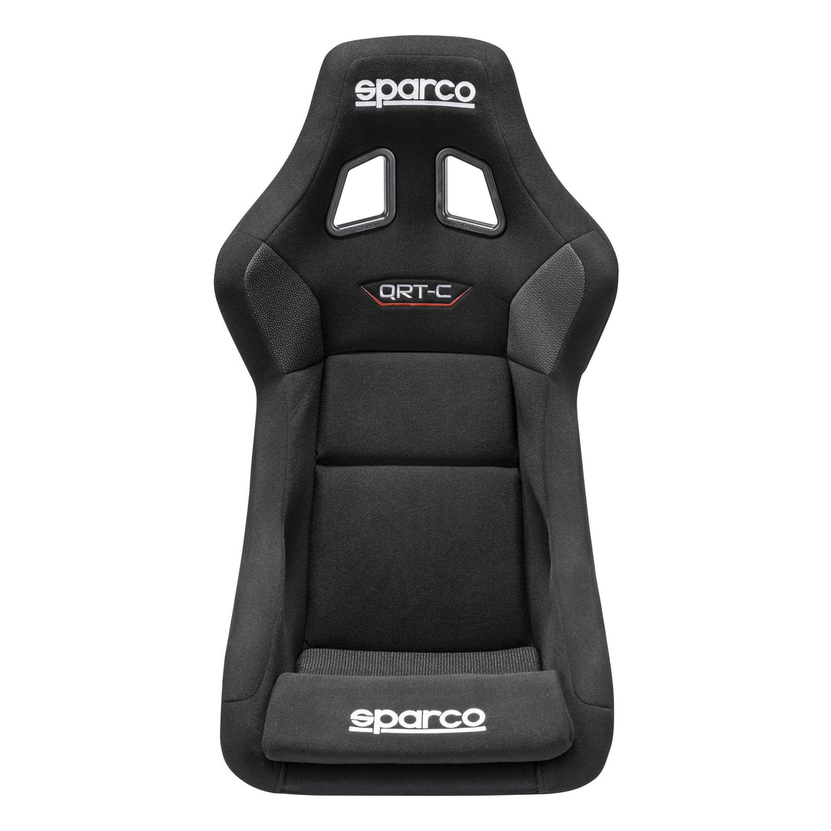 The front of the Sparco QRT Carbon Racing Seat.