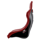 The side of the red Sparco QRT Performance Comp Racing Seat.