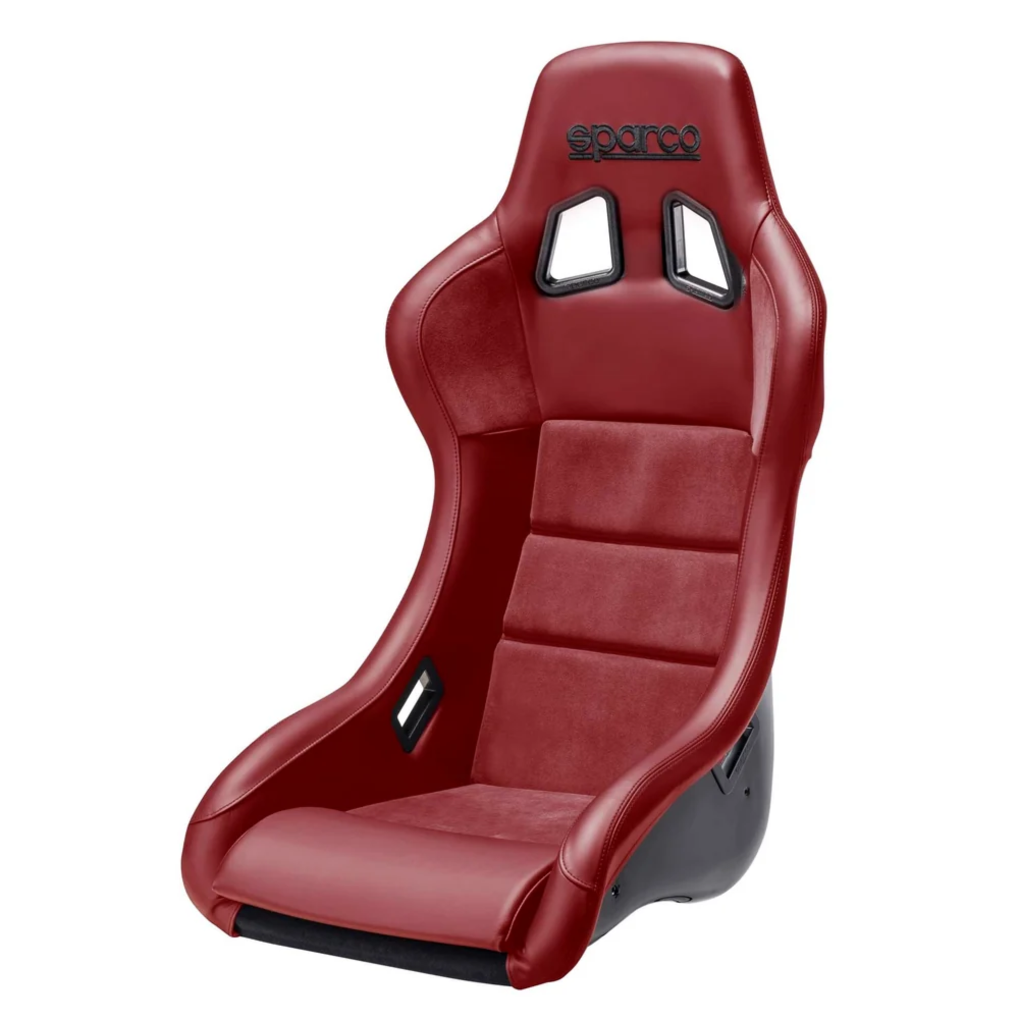 The red Sparco QRT Performance Comp Racing Seat.