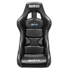 The front of the black Sparco QRT-R Sky Fiberglass Racing Seat.
