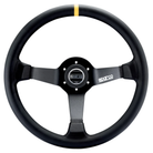 The black leather Sparco R-345 Steering Wheel.