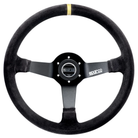 The black suede Sparco R-345 Steering Wheel.