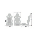The dimensions of the Sparco R333 v2 Seat. all-groups