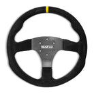 The suede Sparco R350 Steering Wheel.