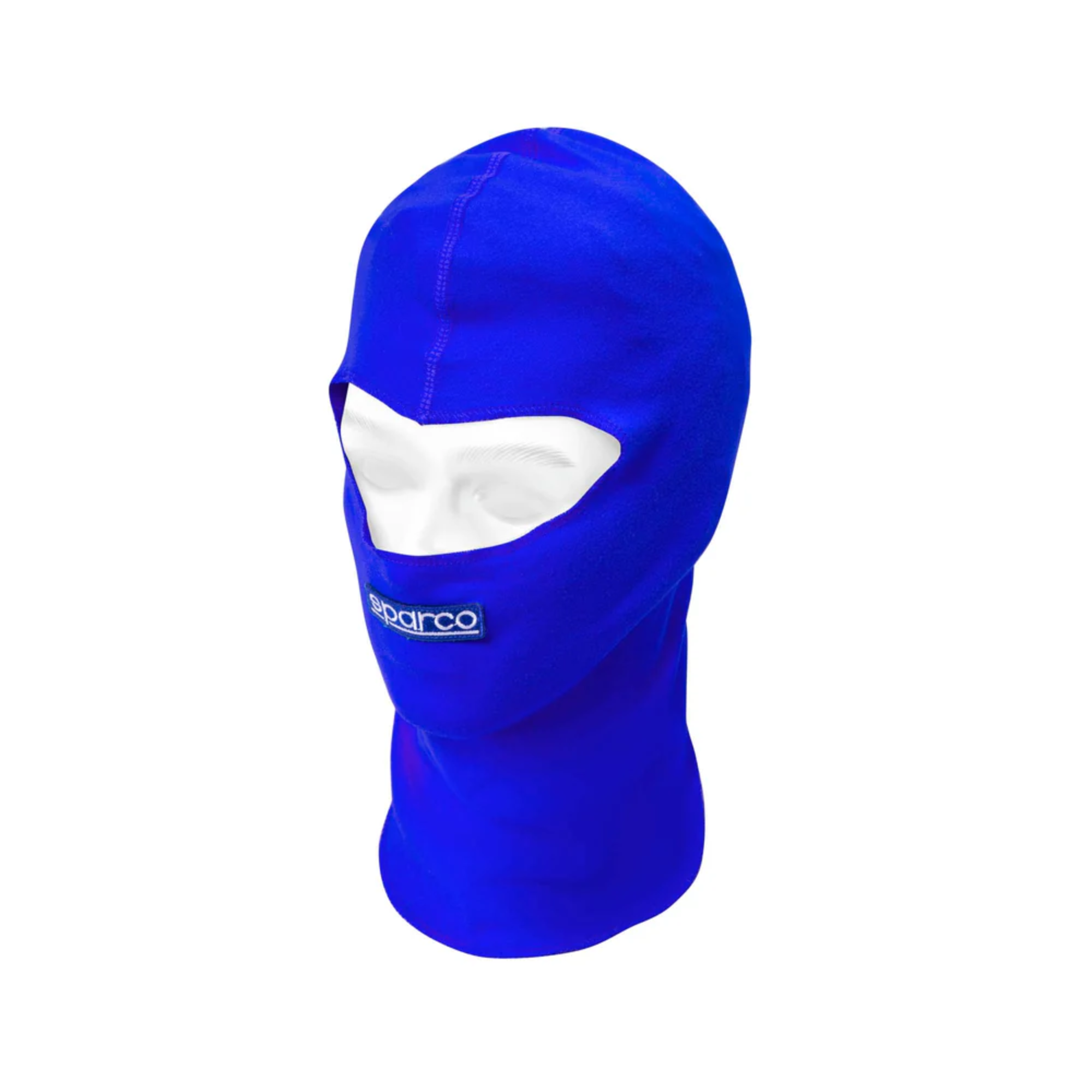 The blue Sparco Rookie Karting Balaclava.