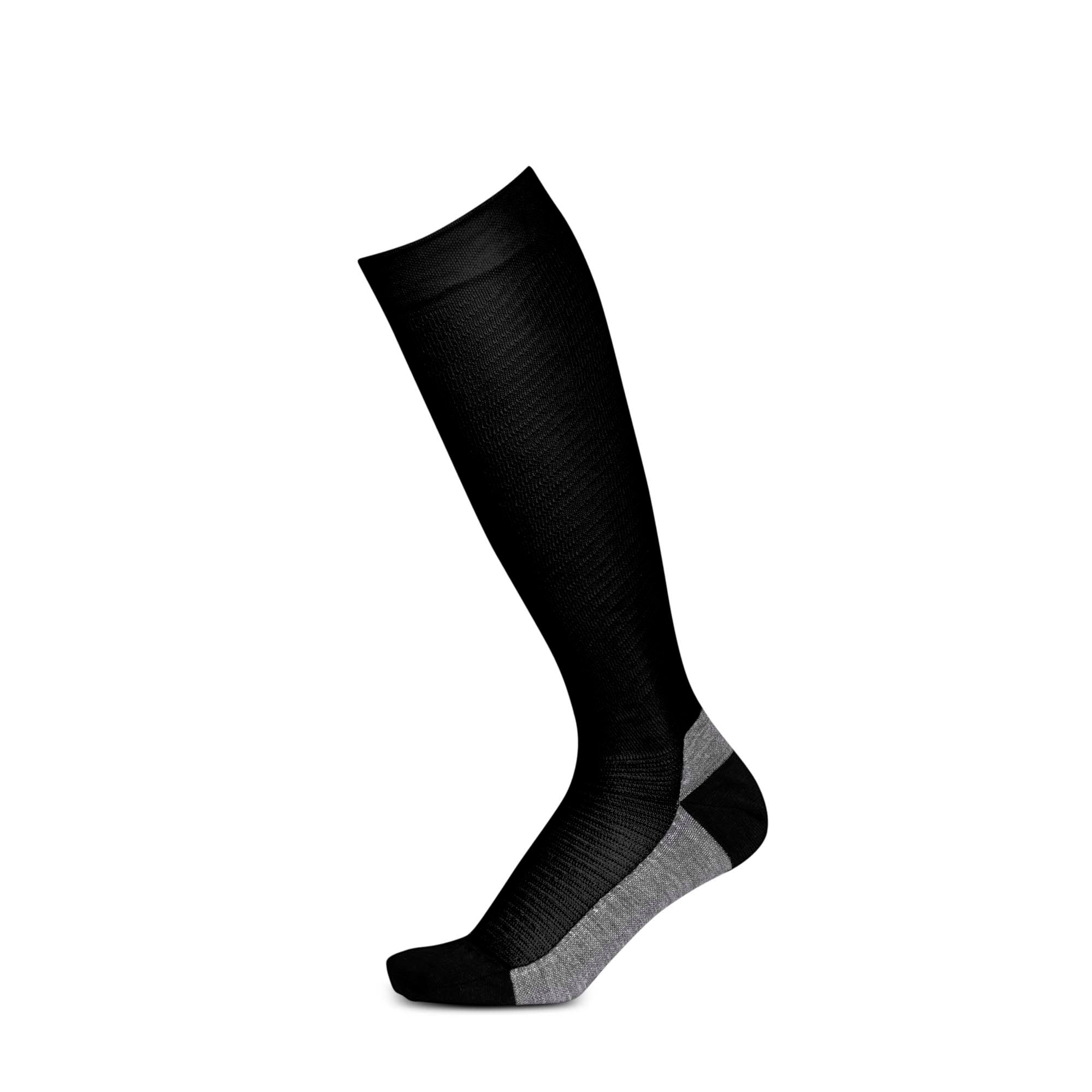 The FIA 8856-2018 certified black Sparco RW-10 Fire Resistant Racing Compression Socks.