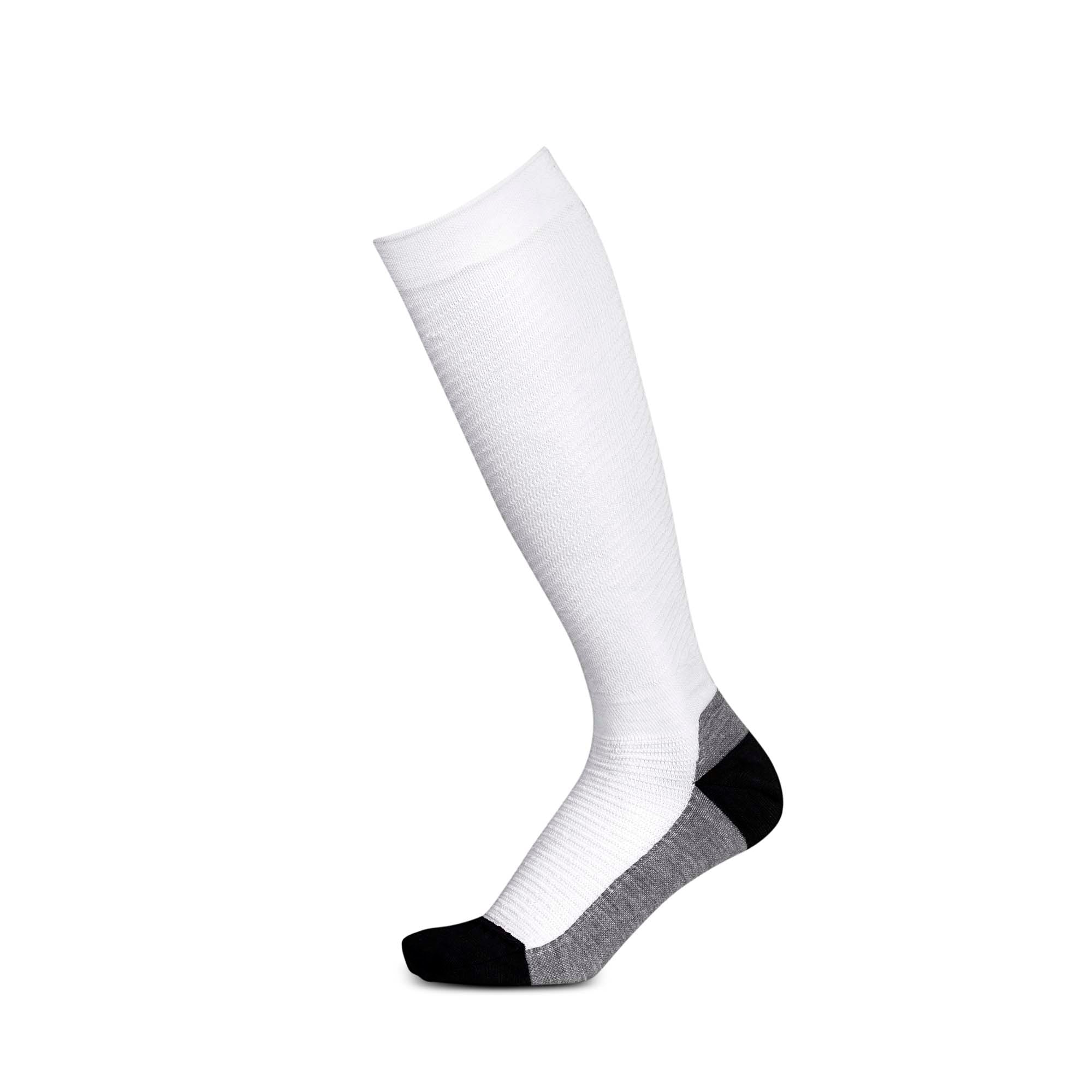 The FIA 8856-2018 certified white Sparco RW-10 Fire Resistant Racing Compression Socks.