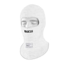 The white Sparco RW-10 Shield Pro Racing Balaclava.