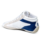 The inside of the white and navy Sparco S-Drive Mid Shoes.