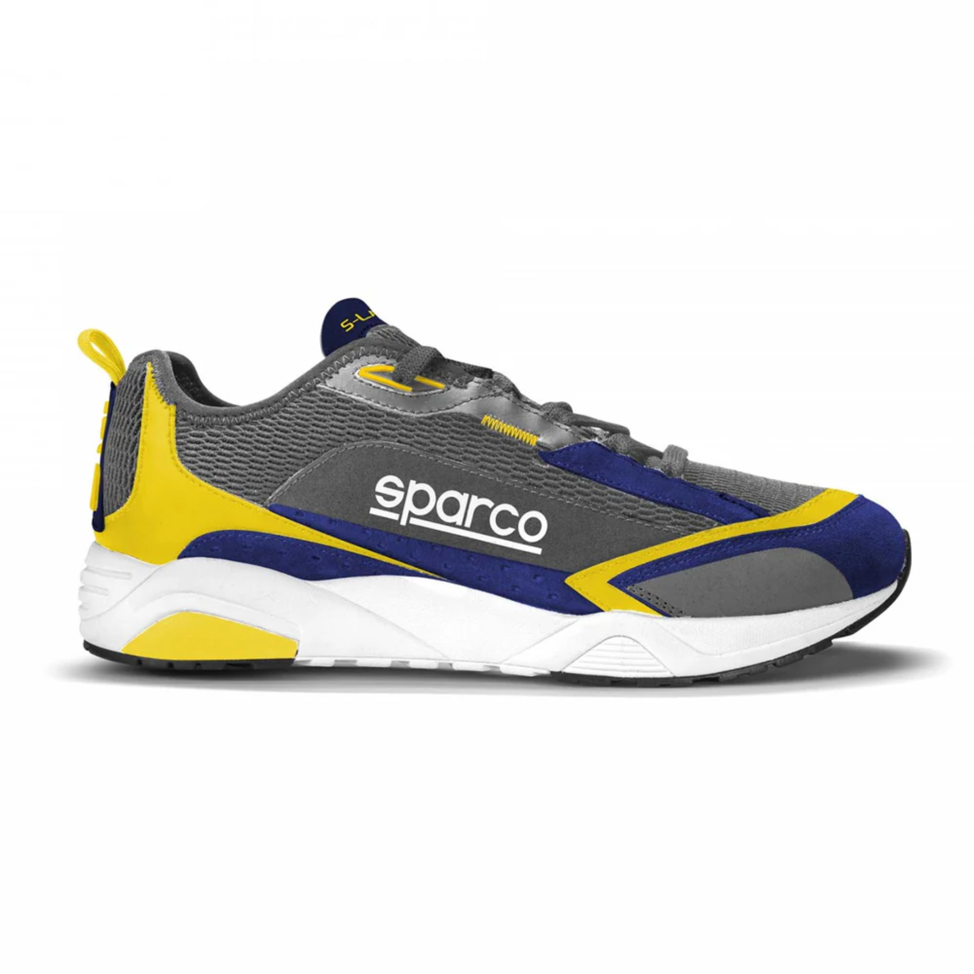 The navy and yellow Sparco S-Lane Shoes.
