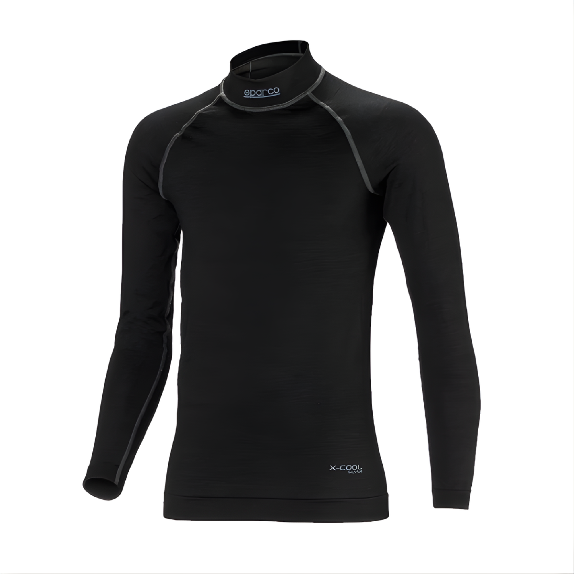 The black Sparco Shield RW-9 Fire Resistant Racing Undershirt - FIA 8856-2018.