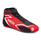 The red and black Sparco Skid Racing Shoes.