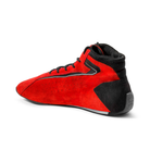 The red Sparco Slalom+ Racing Shoes from the inside.
