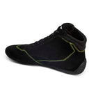 The black and yellow Sparco Slalom Racing Shoes from the inside.