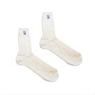 The white Sparco Soft-Touch Crew Length Fire Resistant Racing Socks.