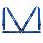 The blue Sparco Sport H-4 4-Point Racing Harness.