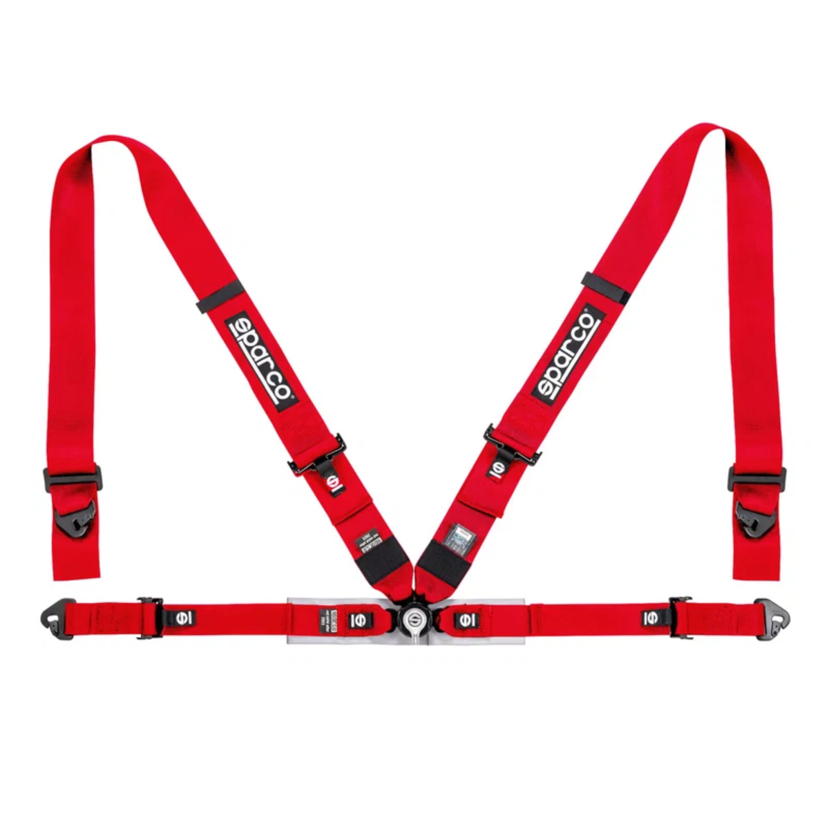 The red Sparco Sport H-4 4-Point Racing Harness.