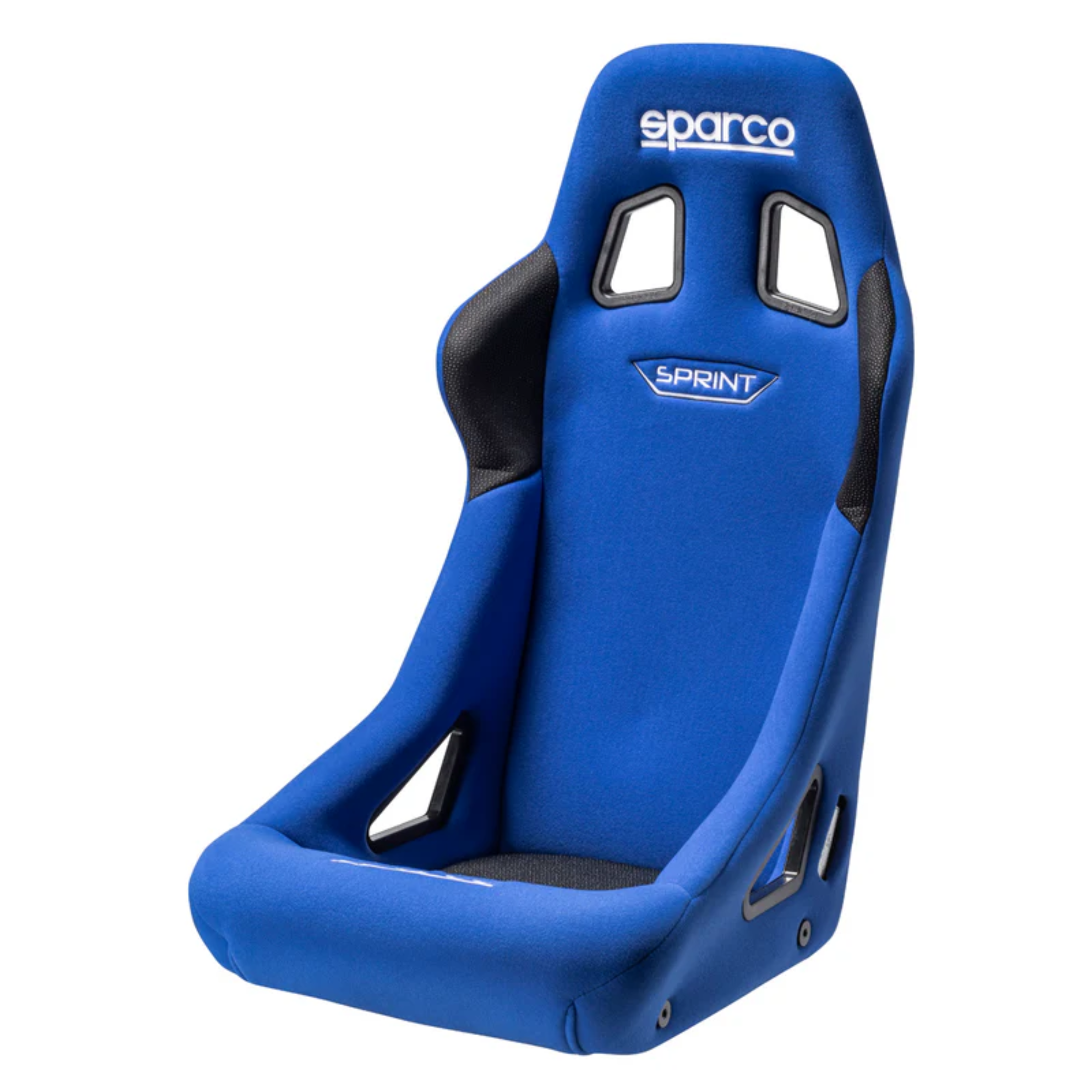 The blue Sparco Sprint Racing Seat.